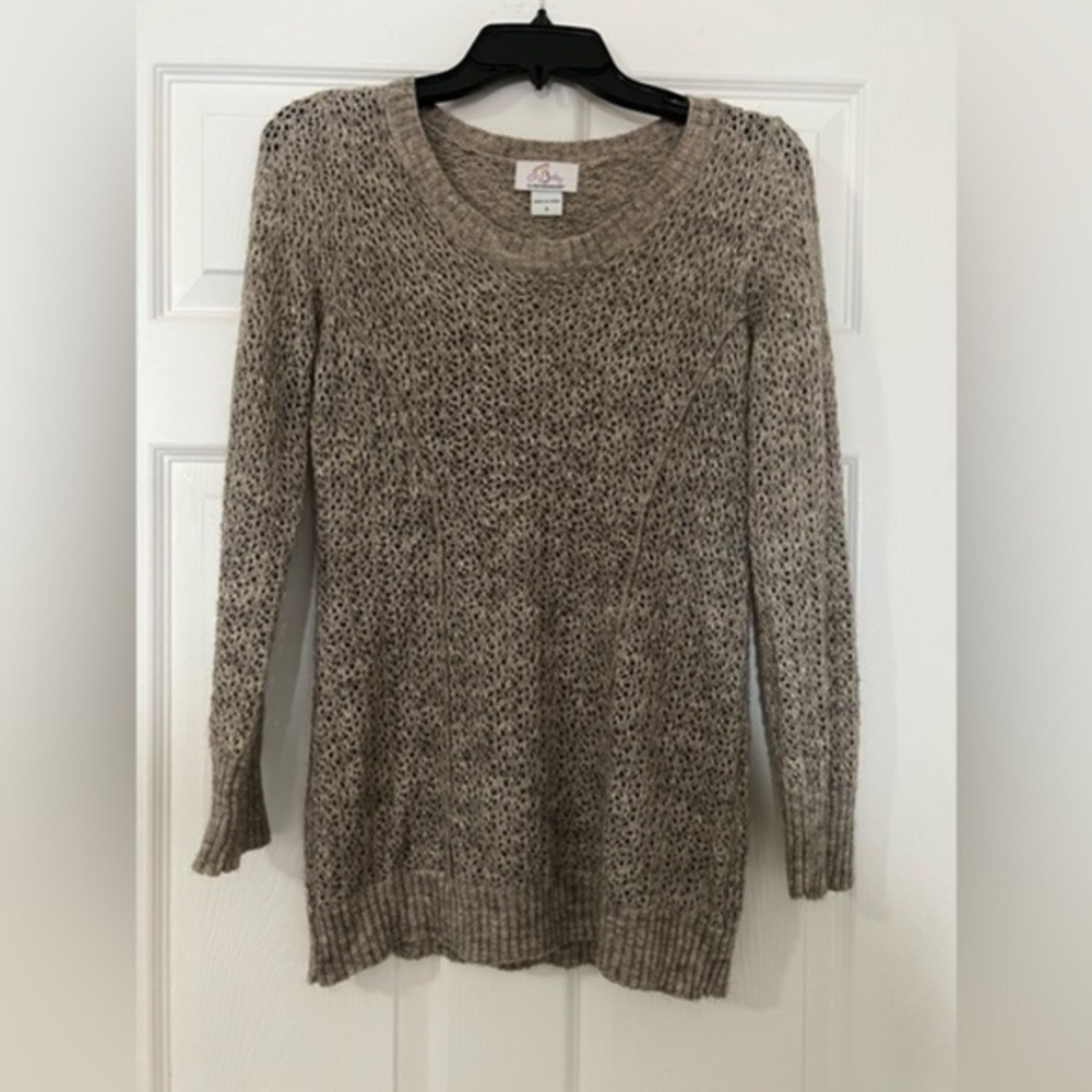 Lightweight Maternity sweater taupe size small